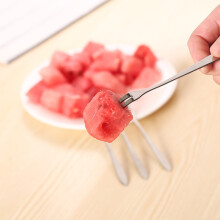 Garfo para frutas em aço inoxidável Lmueinov, garfo pequeno West Cutlery com dois dentes, garfo para sobremesa e bolo, economia na cozinha.