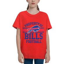 Bills Kids lyhythihainen paita urheilujalkapallojoukkueen logolla baseball-faneille lahjoja, jotka sopivat pojille ja tytöille