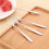Πιρούνι φρούτων από ανοξείδωτο ατσάλι Lmueinov West Cutlery Small Fork Πιρούνι δύο δοντιών για 4