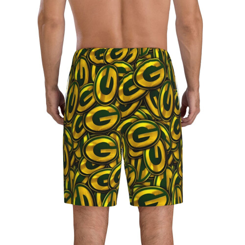 GBP_Packers Ανδρικό Κοντό Παντελόνι Πιτζάμας με Αθλητικό Λογότυπο Ομάδας Ποδοσφαίρου 2