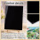 Μαύρο φύλλο γυαλιού 5,9x7,9 ιντσών, χρωματιστά κομμάτια γυαλιού πάχους 3 χιλιοστών 4