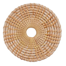 Conjunto de 8 Porta-Copos de Bambu Trançado para Mesa, Isolamento Térmico, Almofadas de Rattan para Copos, Feitos à Mão