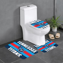 Titans Team 3-delige badkamertapijtset, antislip badkamertapijt, 31,5 x 20 inch