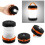 Lampe torche LED portable de camping, pliable et compacte, lampe de randonnée 1