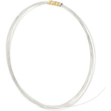2 m / 6,5 Fuß Sterlingsilberdraht, 26 Gauge, halbharter Silberdraht für Schmuckperlen, 0,4 mm runder Basteldraht