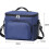 Borsa termica riutilizzabile per il pranzo, ideale per ufficio e picnic, morbida e compatta, colore blu. 2