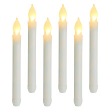 6er-Pack elektronische Kerzenhalter für flammenlose LED-Kerzen, ideal für Dinnerpartys
