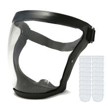 Protetor facial completo antiembaçante e resistente à poeira e ao embaçamento da Tooltak.