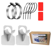 Sports & Outdoors Clearance! Swimming Pool Pipe Holders, Above Ground Swimming Pool Hose Support With Tape, Cable Tie And Stainless Steel Hose Clamps