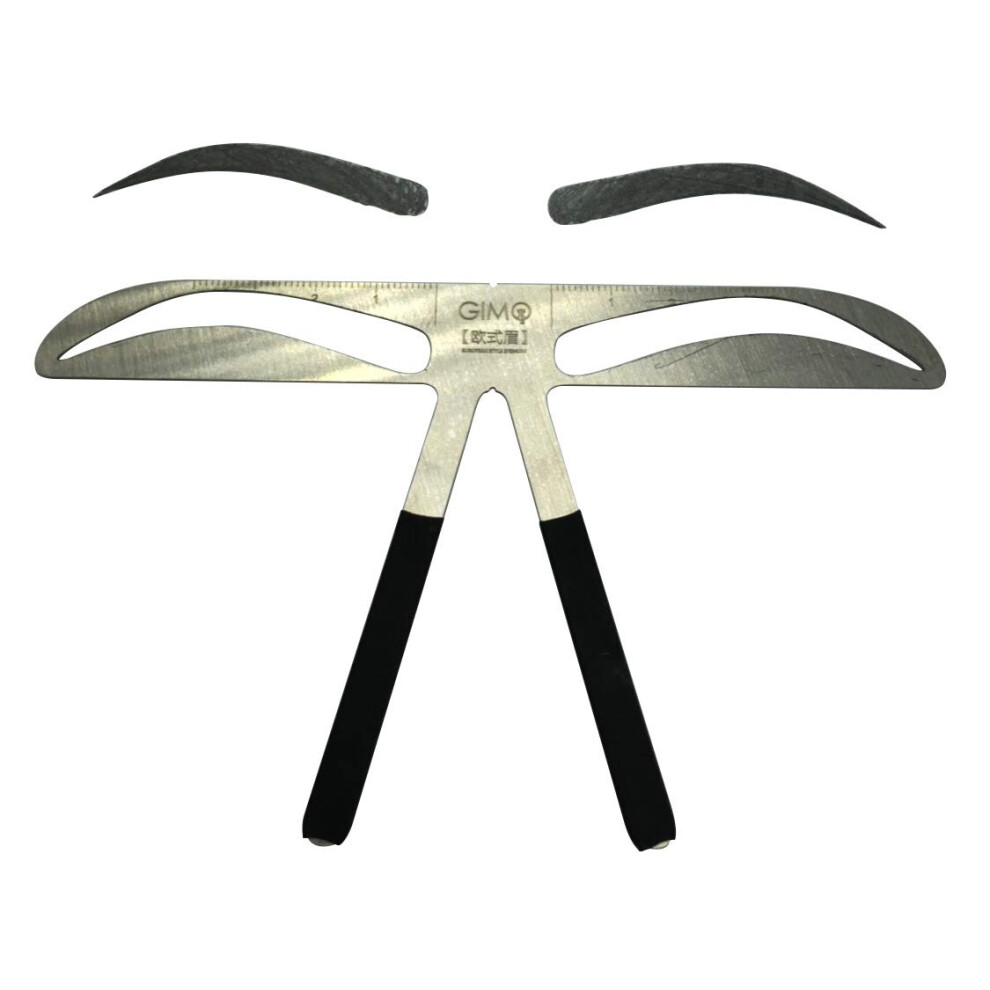 Adjustable Metal Eyebrow Caliper Ruler for Accurate Symmetry Measurement and Microblading