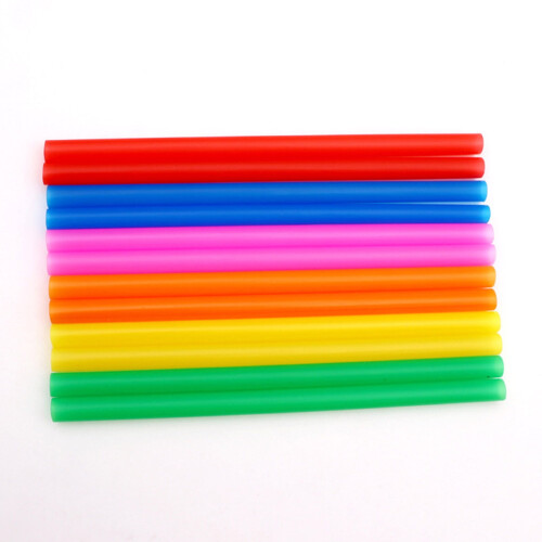 SKDOGDT100PCS Εύκαμπτα Πλαστικά Καλαμάκια, Πολύχρωμα Καλαμάκια μιας χρήσης Bendy Party Fancy, 2