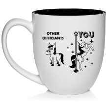 Officiant Superstar Unicorn Funny Ceramic Coffee Mug Tea Cup Gift for Her, Him, Friend, Coworker, Wife, Husband (16oz White)