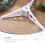 Plastic Detachable Christmas Tree Stand Base Compatible with Artificial Trees, Triangle Holder Legs, GREEN, 10CM 8