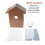 2 See Through One Way Mirrored Bird House - Suction Cup Window Mounted Bird Nesting Box 6