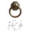 Roller Window Shade RING PULL - Antique Brass OCTAGON ROUND 1