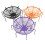 3PCS Halloween Plastic Spider Web Candy Bowl Suitable For Fruit And Vegetable Basket 1