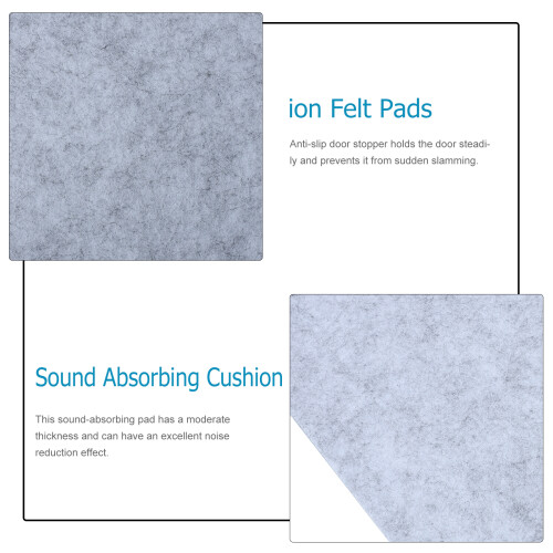 2Pcs Felt Sound Proof Pads Practical Sound Proof Padding for DIY Leather Craft 2