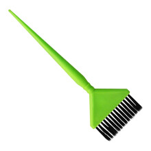 Hair Dye Brush with Nylon Bristles and Ergonomic Grip for Precise Application, Green