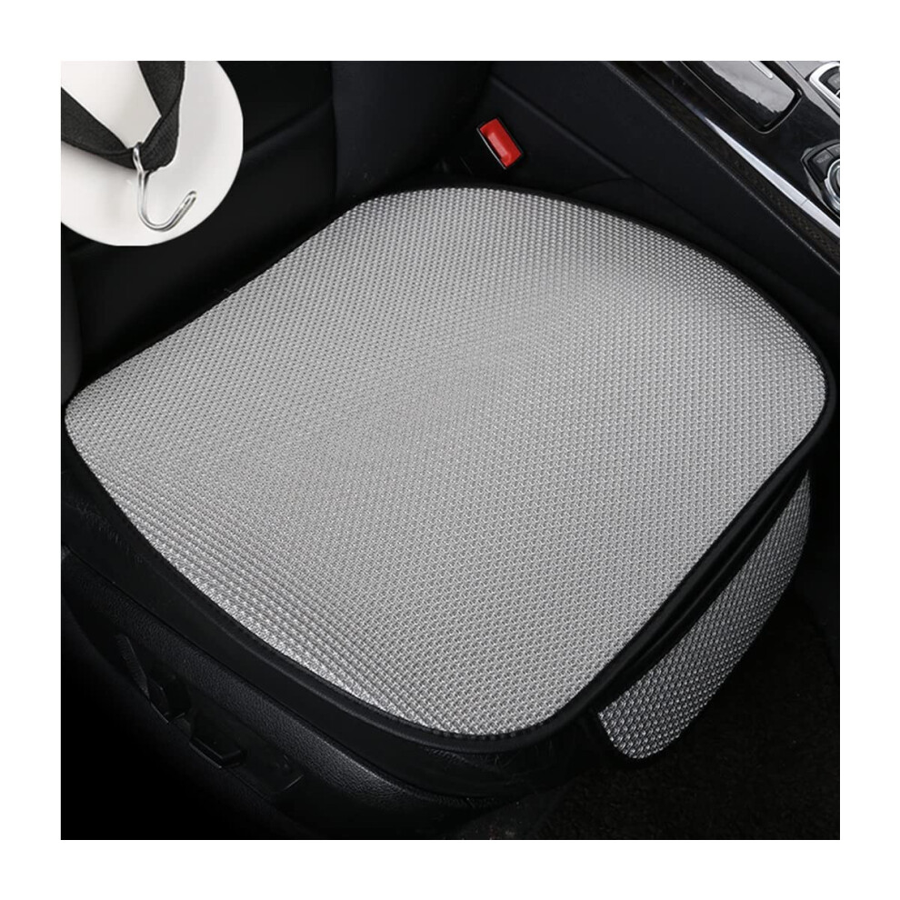 Car Seat Cushion Pad 2 Pack Breathable Ice Silk Antislip Covers With Storage Pocket For Car Truck Suv Van Gray 9044945776034