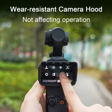 SUSUchens Sunshade Lens Hood Anti-Glare Waterproof Anti-reflective Sunlight Blocking Lens Hood for DJI OSMO POCKET 3 Black