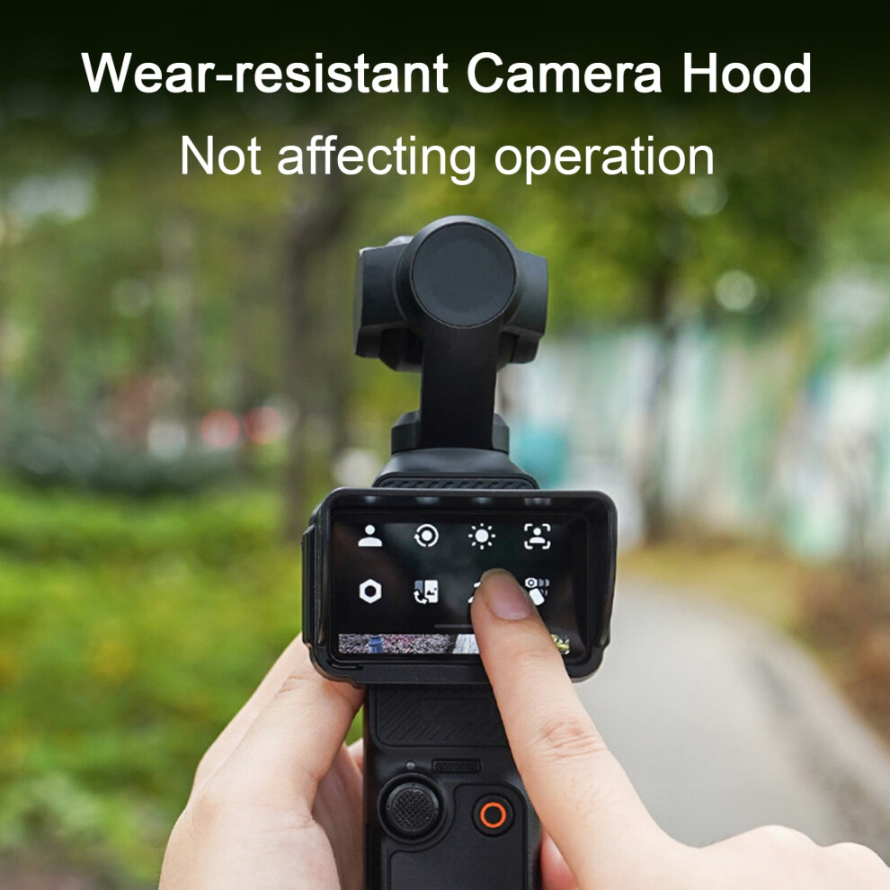 Susuchens Sunshade Lens Hood Anti-Glare Waterproof Anti-Reflective Sunlight Blocking Lens Hood For Dji Osmo Pocket 3 Black 9004841021188