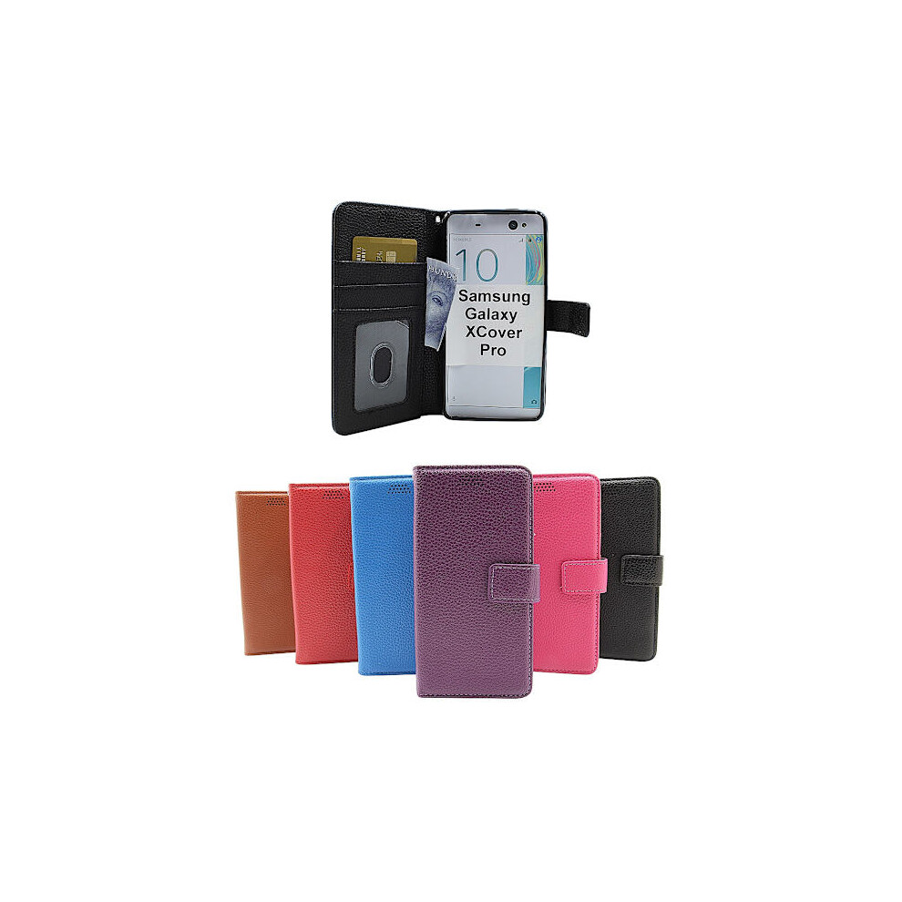 New Standcase Wallet Compatible With Samsung Galaxy Xcover Pro (G715f/Ds) Black 9004841022925