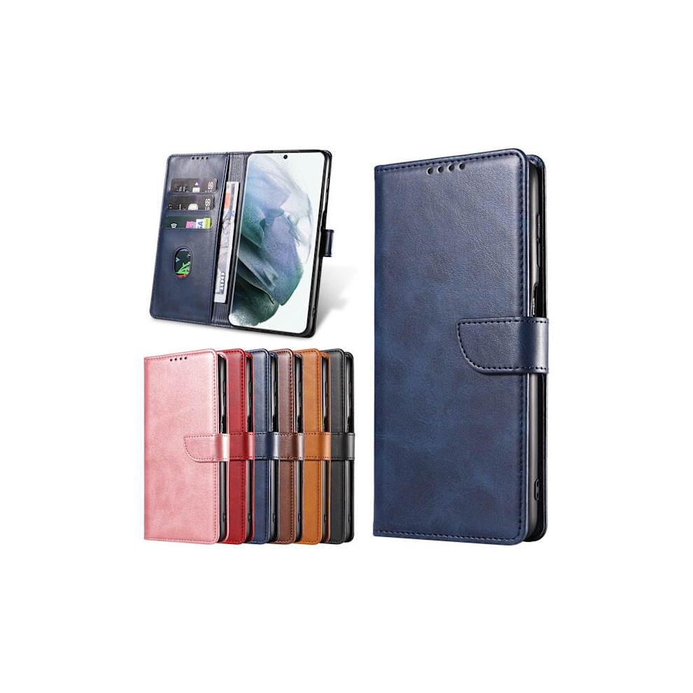 Compatible With Samsung Galaxy S23 Ultra - Wallet Case Blue 9004841022550