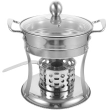 Eease HEMOTON Stainless Steel Shabu Hot Pot with Stove Burner