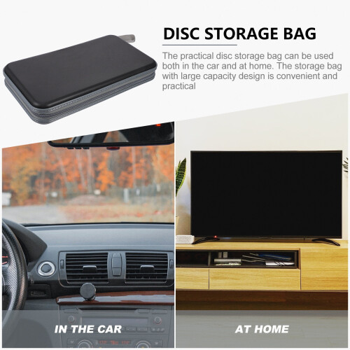 160 Capacity Empty Cases Protector Cd Dvd Storage Bag Car CDs High Plastic 2