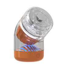 Mini barbeador portátil para homens, corpo transparente, motor 8500, carregamento rápido tipo C.