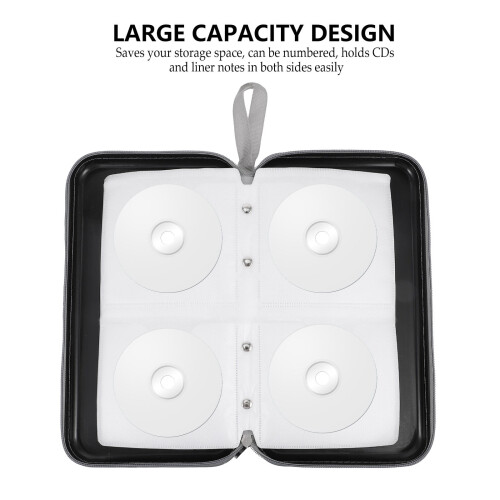 160 Capacity Empty Cases Protector Cd Dvd Storage Bag Car CDs High Plastic 1