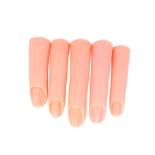 Nail Art Practice Finger Manicure Training Hand with Flexible Fake Fingers for Beginners and Salon Use