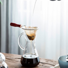 YUMILI Flanellen Koffiefilter, Koffiefilter Katoen Flanellen Druppelfilter Koffiezetapparaat Houten Handvat Stoffen Koffiefilterzak Accessoires