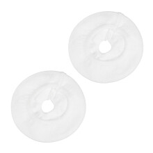 Cuffie con protezione antipolvere, custodia in tessuto bianco