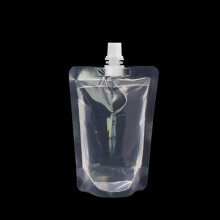 Bolsas de plástico transparentes con boquilla para bebidas de viaje, bolsas selladas para almacenar jugo, bebidas frías y glaseadas para el verano,