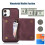 Πορτοφόλι Feishell Crossbody για συμβατότητα με iPhone11, Θήκη RFID Blocking Bling Flip με λουράκι, 5