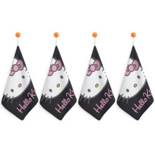 Serviettes Hello Kitty pour la salle de bain, serviettes en coton douces et absorbantes pour le visage, idéales pour le spa, la salle de bain, la