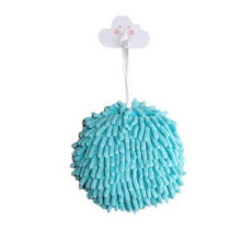 Serviettes décoratives pour salle de bain, essuie-mains suspendus en chenille, microfibre douce et absorbante, petite serviette de bain avec boucle