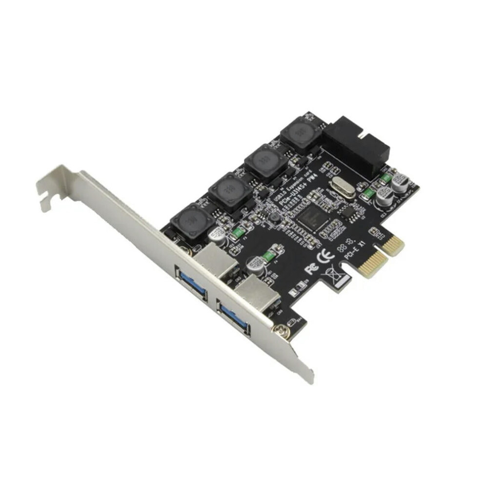 For Pci-E X1 To 4 Port Usb 3.0 Card (2 External Port + 19Pin Header 2 Internal Port) 9423501385185