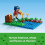 Παιχνίδι κατασκευής σπιτιού Minecraft The Frog House για παιδιά, συμβατό με ζώα και βάρκα 4