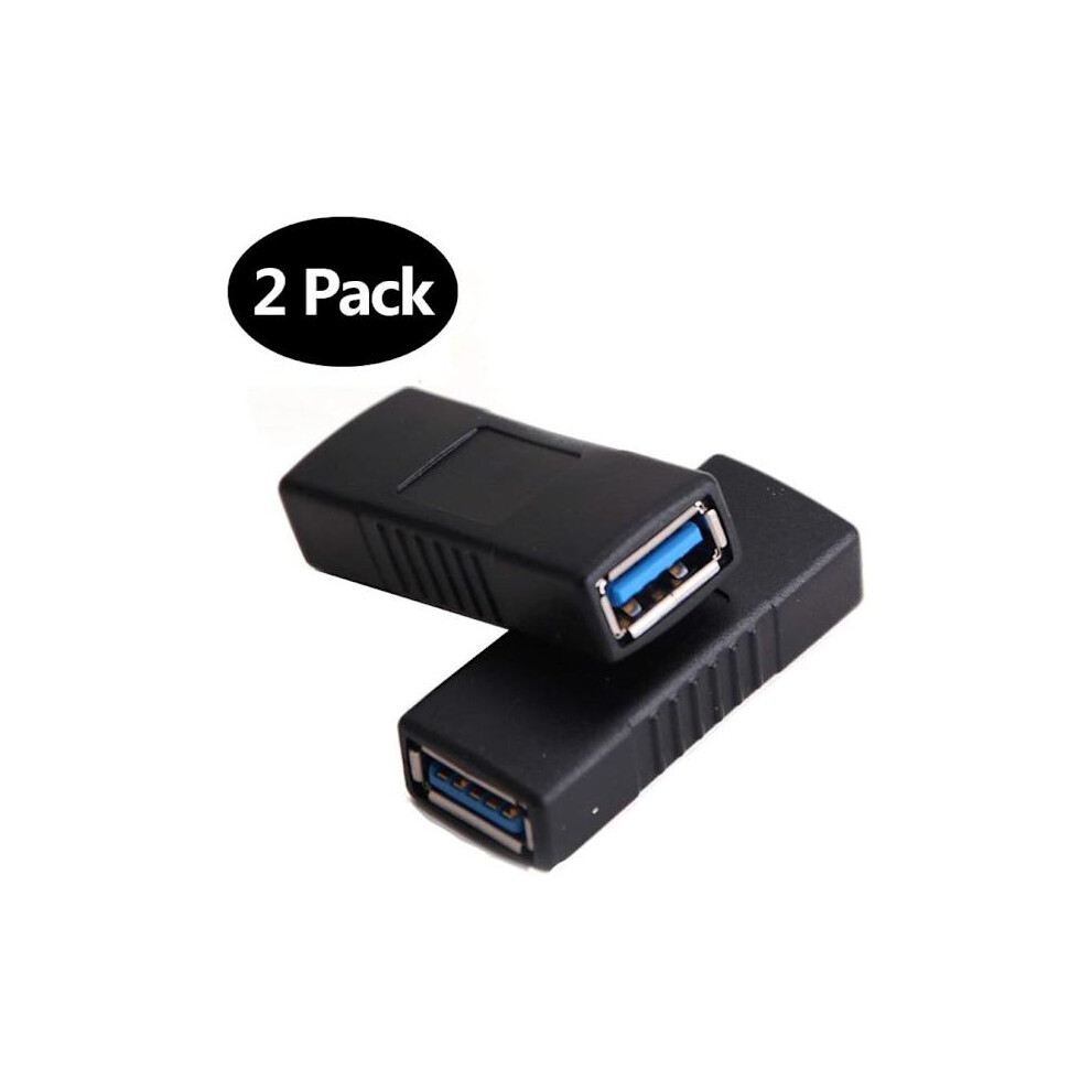 2 Pcs Superspeed Usb 3.0 Type A Connector Adapter Female To Female 9423501385321