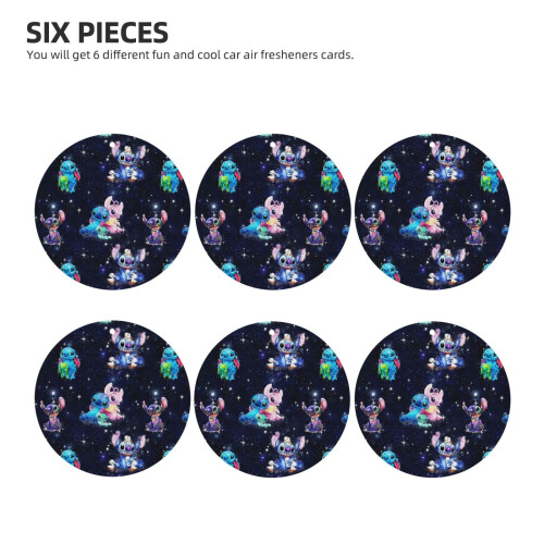 Αρωματικά χώρου αυτοκινήτου Stitch6pcs με άρωμα λεβάντας, αρωματικό αυτοκινήτου για 1