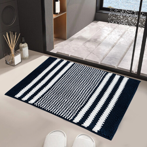 Πατάκι μπάνιου Jacenvly Chenille 15,74x23,62 ίντσες, εξαιρετικά μαλακό, παχύ, απορροφητικό, 2