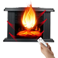 Calentadores de espacio nuevos de liquidación 2024. Calentador eléctrico portátil de 1000 W con termostato ajustable, 3 modos, temporizador de 8