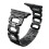 Μεταλλικό βραχιόλι με στρας συμβατό με Apple Watch με Apple Watch Series10 46mm μαύρο 3