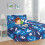 SAMIMPORT-2011 Kinder-Bettwäscheset, 6-teilig, Einzelbettgröße, Raketenmuster, 100 % Mikrofaser-Polyester 1