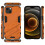 Capa à prova de choque com suporte, compatível com iPhone 15, ThinArmor V2, preta. 4