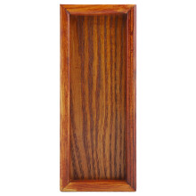 Plateau de service en bois, plateau de service rectangulaire en bois avec poignées pour servir le petit-déjeuner, le café, le dîner, les fêtes