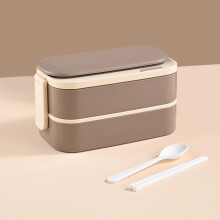 Boîte à lunch double couche en acier inoxydable Lmueinov304, hermétique et compartimentée, portable pour les étudiants, les employés de bureau,