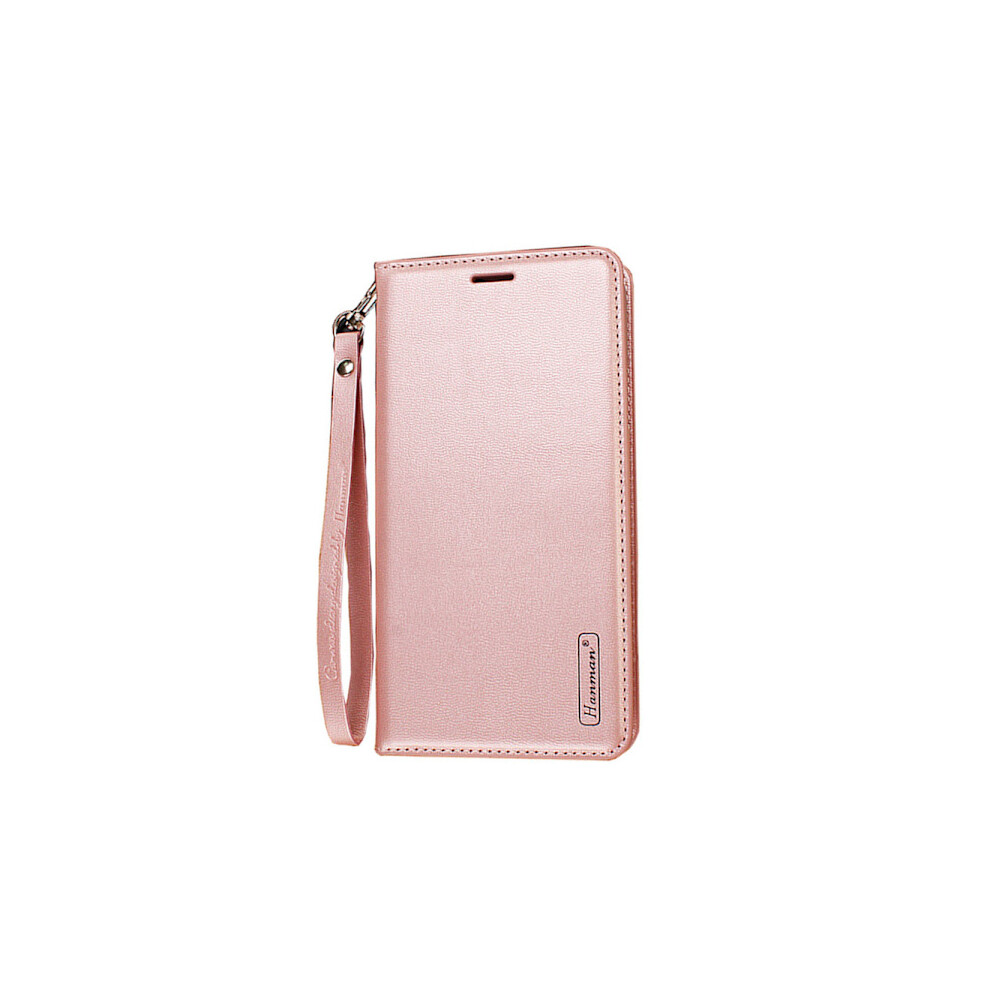 Compatible With Samsung Galaxy A13 4G - Stylish Hanman Wallet Case Rose Gold 9423501386267